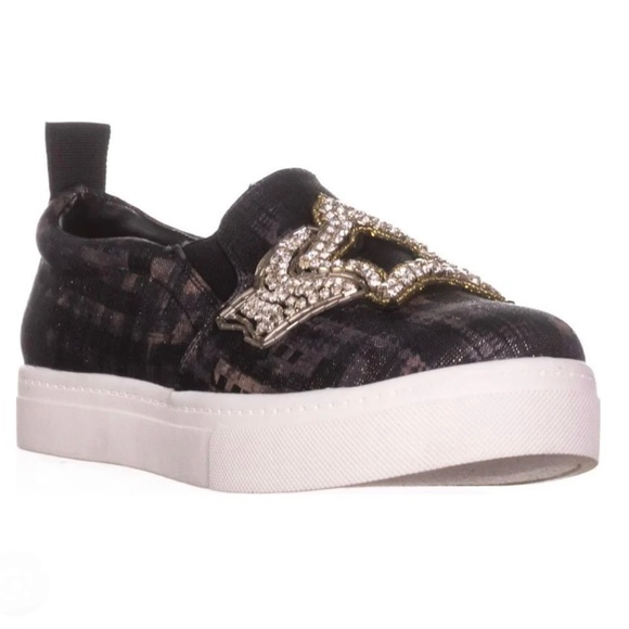 Circus by Sam Edelman Shoes - Circus by Sam Edelman Black and Gold Sneakers